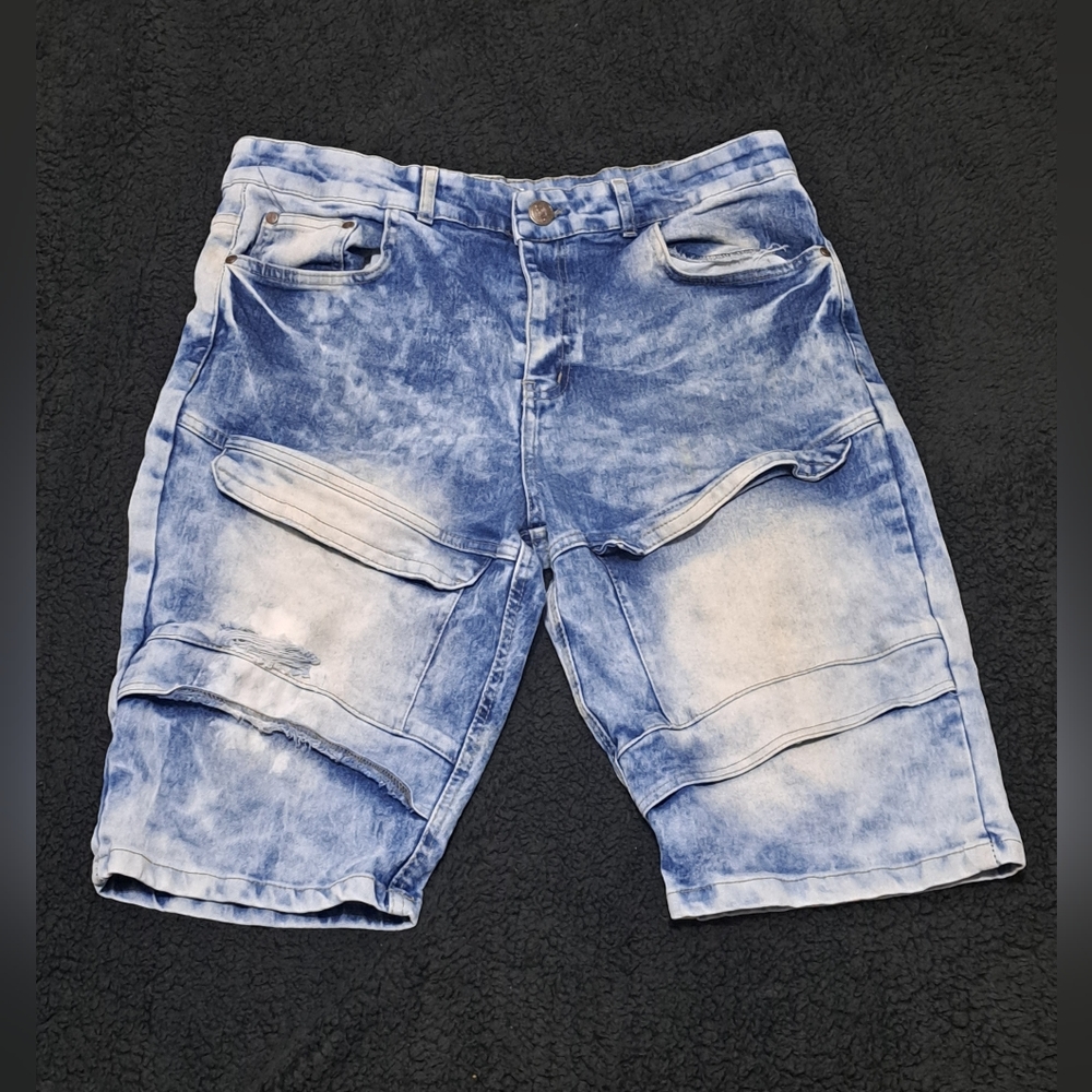 GS-115 Acid Wash Men's Jeans Short Size 36. (20% Off Read Comment)